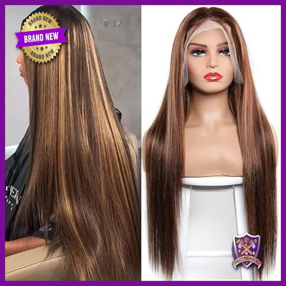 13x6 Lace Front Human Hair Wig 20 Inch Straight 200 Density Glueless main image 4